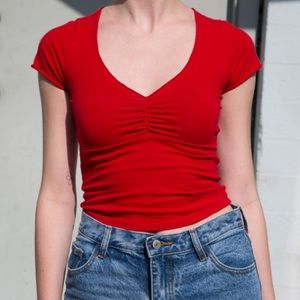 SOLD ON DEPOP brandy red gina top